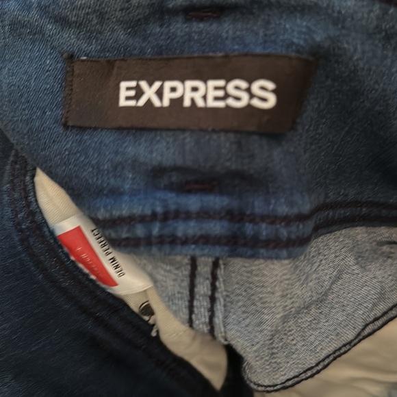 SUPER high rise stretch raw hem medium wash denim - Picture 4 of 4